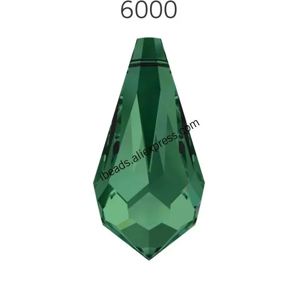 Austria Crystal Drop Pendant - Genuine 6000 Series Rhinestone Charm Bead for DIY Jewelry Making