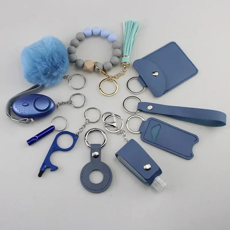 Women’s Self-Defense Keychain – Personal Safety Alarm with LED Light & Emergency Whistle