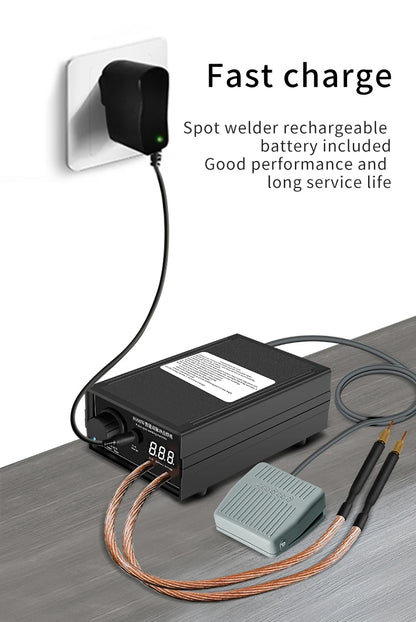 8000W Mini Spot Welder Kit – Portable DIY 18650 Battery Pack Welding Machine for 0.15mm Nickel Strip