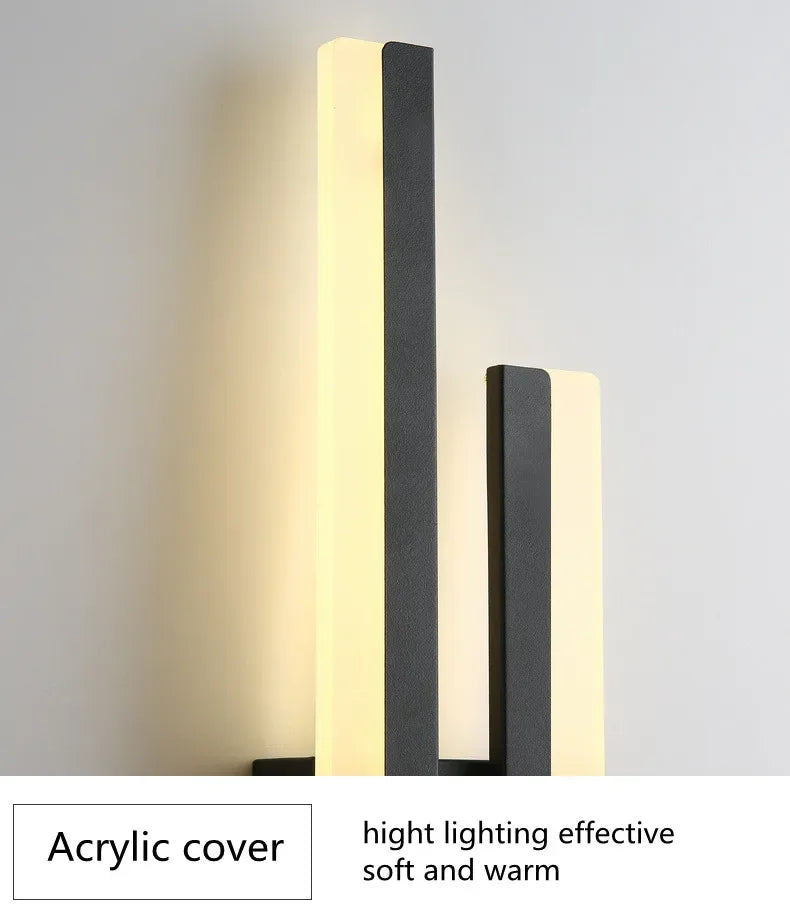 LED Wall Sconce - Modern Copper Pipe Lamp with Acrylic Shade, Indoor Lighting for Bedroom, Living Room, Corridor