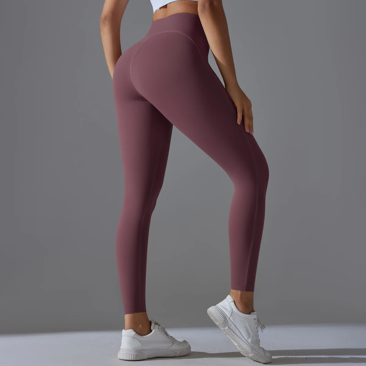 High Waist Yoga Leggings – Tummy Control, Squat-Proof Slimming Booty Pants for Running, Cycling, and Gym Workouts