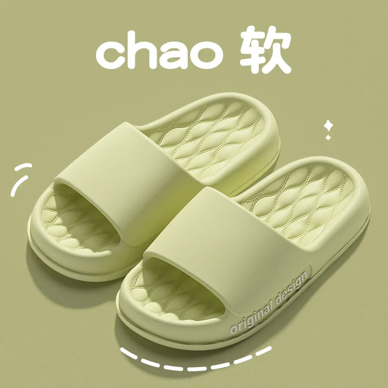 Men’s Summer Cloud Slippers – Soft Non-Slip Sole Sandals for Home, Beach, Indoor & Outdoor Casual Wear