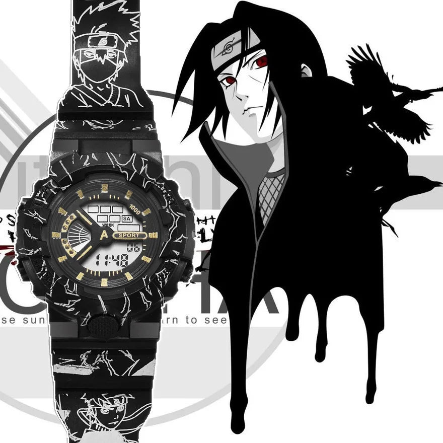 Naruto Uzumaki Digital Watch - Cute Anime Cartoon Electronic Wristwatch for Fans and Everyday Wear