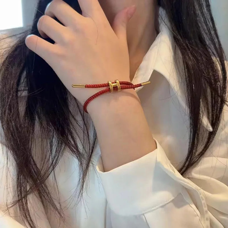 H-Buckle Stainless Steel Rope Bracelet - Multi Functional Fashion Jewelry for Men and Women