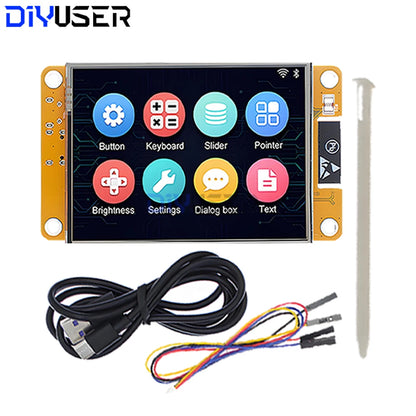 2.8" ESP32 LCD TFT Touch Screen Display Module - WiFi & Bluetooth Dual-Core Development Board with Case