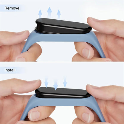 Silicone Watch Strap for Xiaomi Mi Band - Replacement Wristband Bracelet for Mi Band 3 4 5 6 7 Smartwatch Accessories