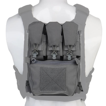 Assault Adapt Banger Back Panel Zip-On Rear Pack – Tactical Vest FCPC V5 Plate Carrier Accessories Bag with GP Pouch & Multitools Pocket