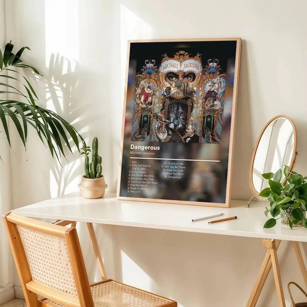 Michael Jackson Aesthetic Wall Art Poster - Modern Music Legend Print for Bedroom, Living Room & Office Decor