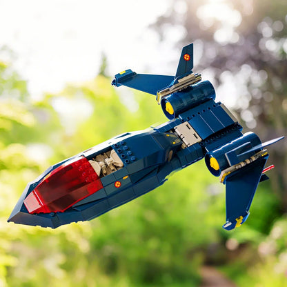 SUPERHEROES X-JET 97 SR-71 Blackbird Airforce Plane Model – Building Block Toy Gift
