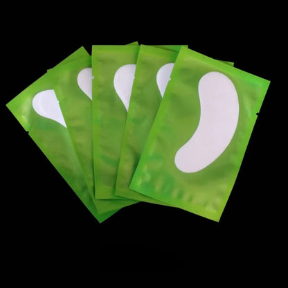 100 Pairs Eyelash Extension Eye Patches — Under-Eyelash Stickers for Lash Extensions and Eyelid Building Supplies