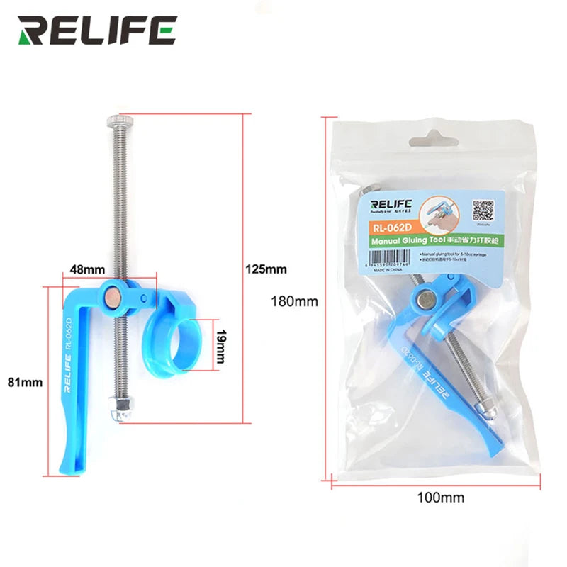 RELIFE RL-062D Labor-Saving Solder Paste Booster - 5-10CC Capacity UV Solder Mask Ink Welding Oil Pusher for Efficient Motherboard Repair - Essential Tool for Electronics Work