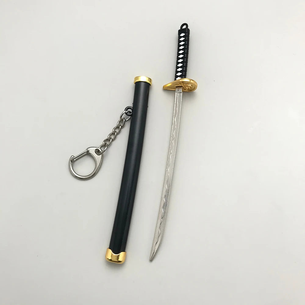 8 Styles Roronoa Zoro Samurai Sword Keychain – Katana Scabbard Keyring for Men & Women, Cosplay Toy Jewelry Gift