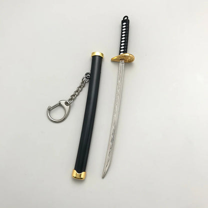 8 Styles Roronoa Zoro Samurai Sword Keychain – Katana Scabbard Keyring for Men & Women, Cosplay Toy Jewelry Gift
