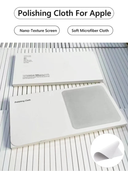 Nano-Texture Polishing Cloth for Apple Devices – 1:1 Screen Cleaner for iPhone, iPad, Mac, iPod Pro, Watch & Camera Lens