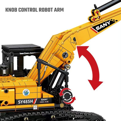 SEMBO 1022pcs Excavator Building Blocks – MOC City Construction Engineering Vehicle Educational Toy for Boys
