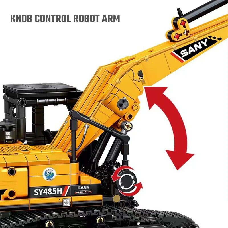 SEMBO BLOCK 1022pcs Excavator Model Building Blocks – MOC City Construction Engineering Vehicle Educational Toy Gift for Boys