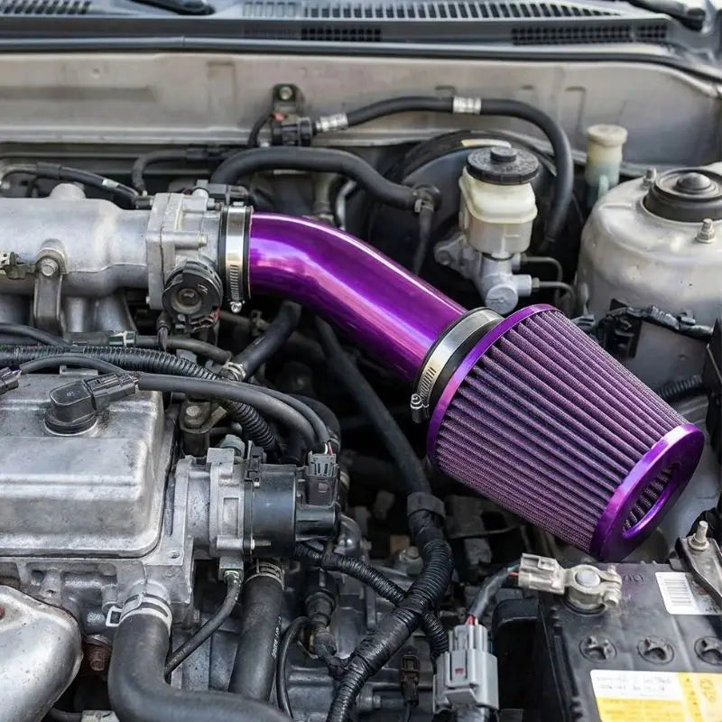 3 Inch 76mm Universal Car Air Filter - High Flow Intake Cone Filter Mesh Engine Protector Replacement Auto Accessory