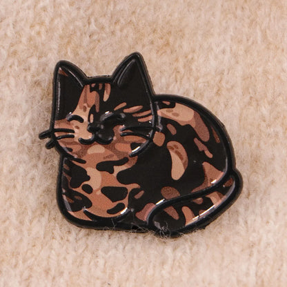 Cute Black Cat Enamel Pin - Cartoon Anime Brooch Lapel Badge for Backpack & Clothing Accessories