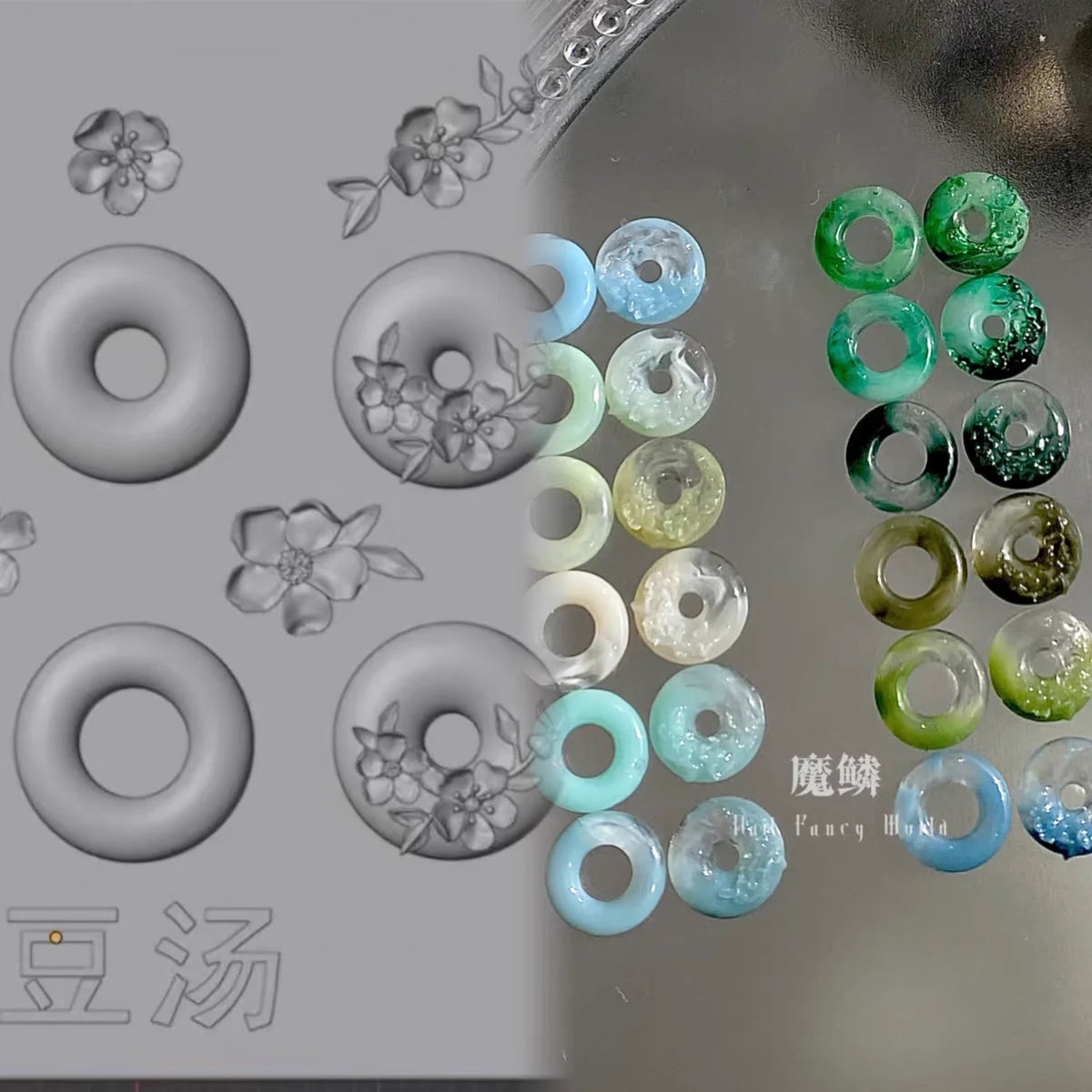 Snake Lolita Bow, Mushroom, Rose, Lotus, Bear 3D Acrylic Nail Mold - DIY Silicone Nail Decorations & Nail Art Products