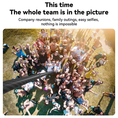 TELESIN 1.2M/3M Carbon Fiber Selfie Stick Monopod - Extendable with 1/4'' Screw for GoPro, Insta360, Osmo Action, DJI Action Camera