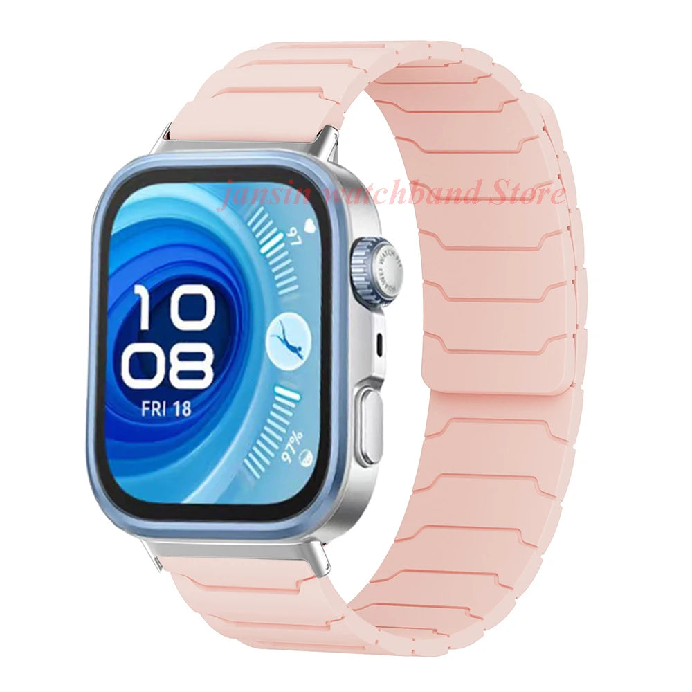 Magnetic Loop Strap for Huawei Watch – Silicone Sports Band for Fit3, Fit4 & Fit4 Pro Replacement Bracelet