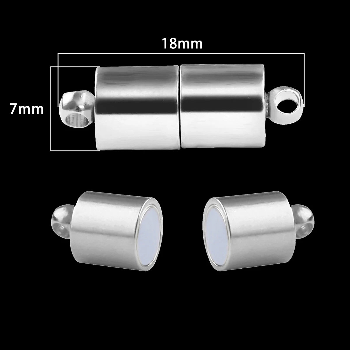 Magnetic Jewelry Clasps - Strong Buckle Connectors with Lobster Clasps for DIY Bracelets, Necklaces & Jewelry Making