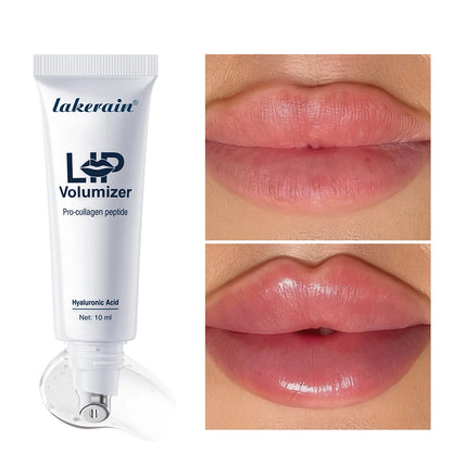 Lakerain Hyaluronic Acid Lip Plumping Oil - Moisturizing Lip Gloss Tint for Lip Care and Smooth Fuller-Looking Lips