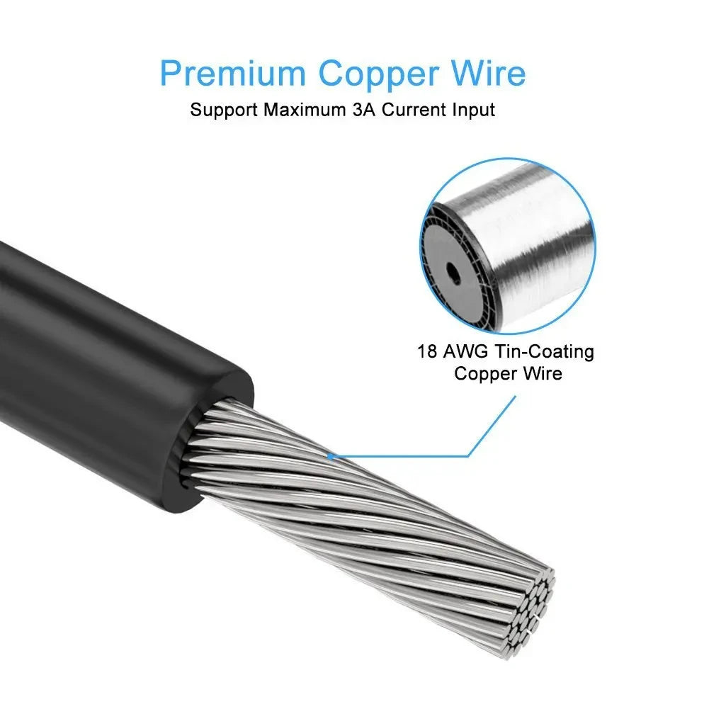 15-Pin SATA Power Splitter Cable - 1 Male to 3/4/5/6 Female Hard Drive Power Extension Adapter for DIY PC & Server