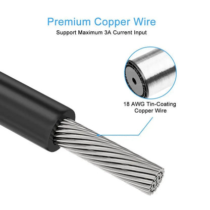 15-Pin SATA Power Splitter Cable - 1 Male to 3/4/5/6 Female Hard Drive Power Extension Adapter for DIY PC & Server