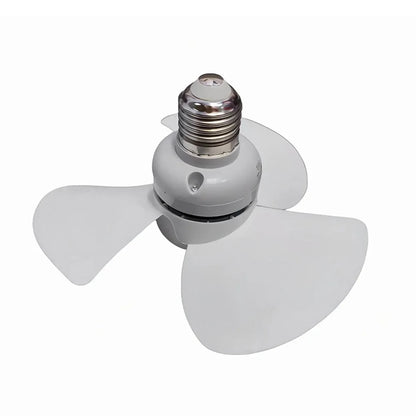 Compact E27 Ceiling Fan - Quiet Brushless Motor for Efficient Air Circulation