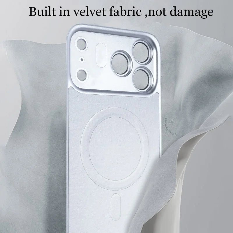 AG Matte Glass MagSafe iPhone Case - Magnetic Wireless Charging & Camera Protection