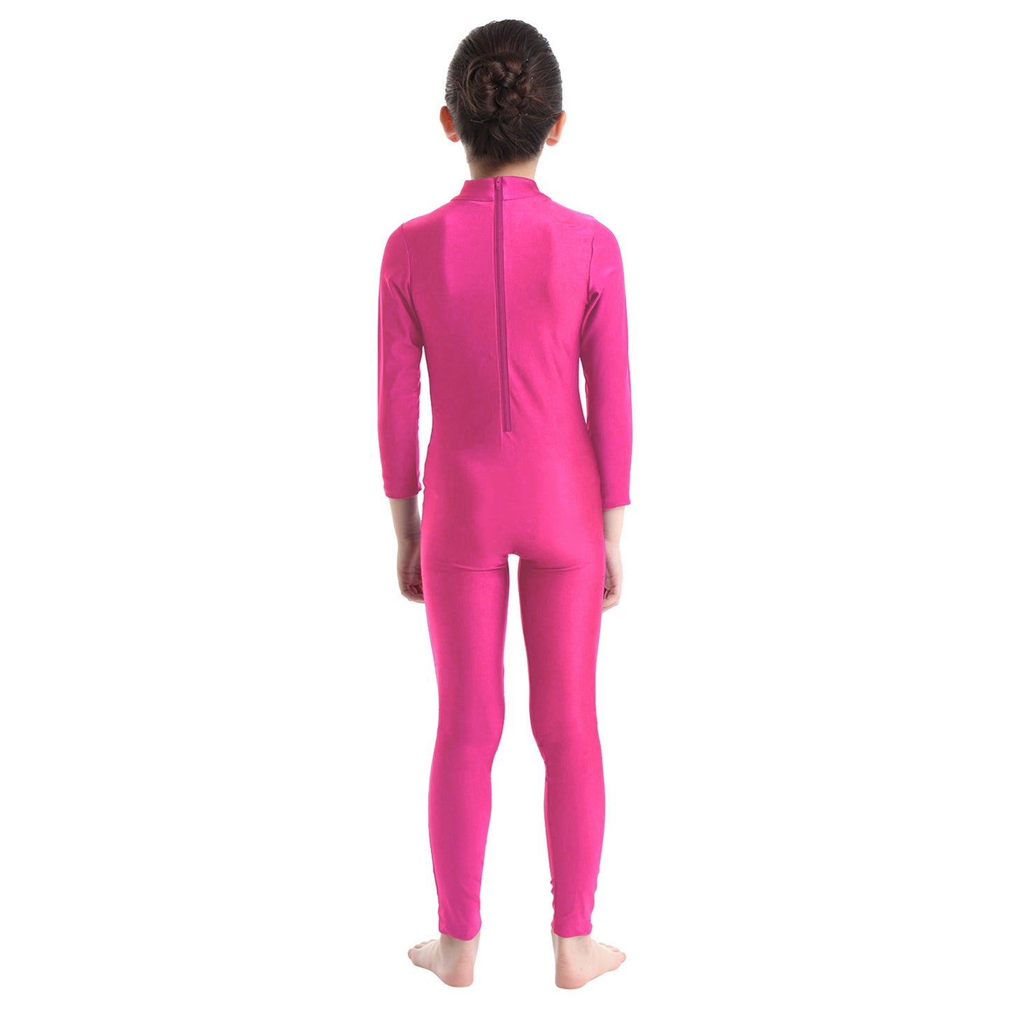 Kids Girls Full Body Gymnastics Bodysuit, Ballet Dance Jersey Leotard, Jumpsuit Sports Unitard, Children Dancewear and Sportswear