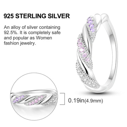 925 Sterling Silver Ring – Infinite Love Star & Moon Design for Women, Wedding Jewelry Gift