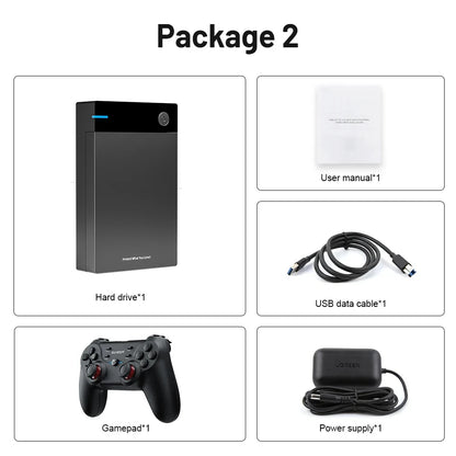 12TB Gaming HDD with 86,000+ Retro Games for PS3/PS2/PS/Wii/WiiU – Hyperspin, Launchbox, Retrobat, Playnite