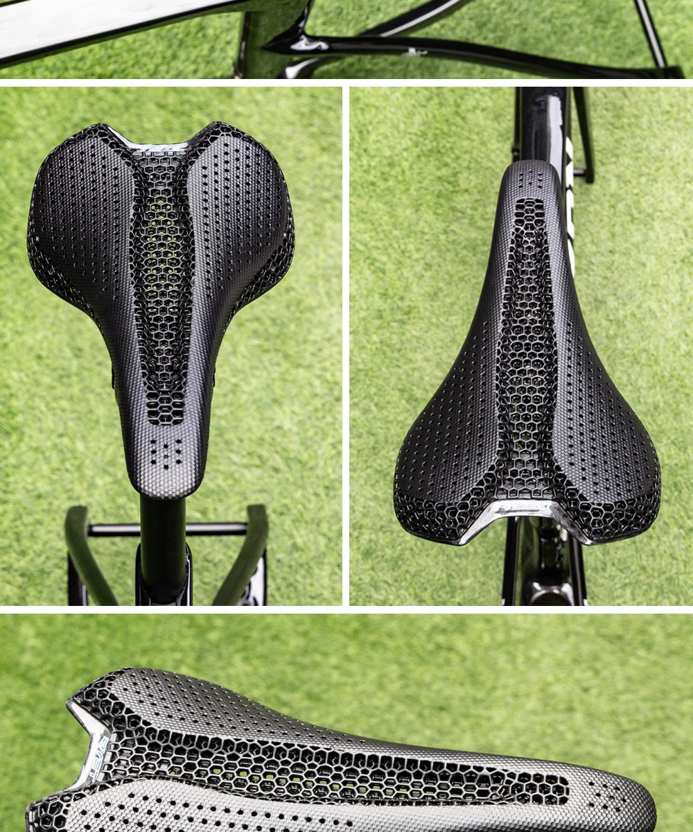 RYET Carbon 3D Printed Bike Saddle – Ultralight 175g Seat for Men & Women Road, MTB, Gravel, Triathlon Cycling