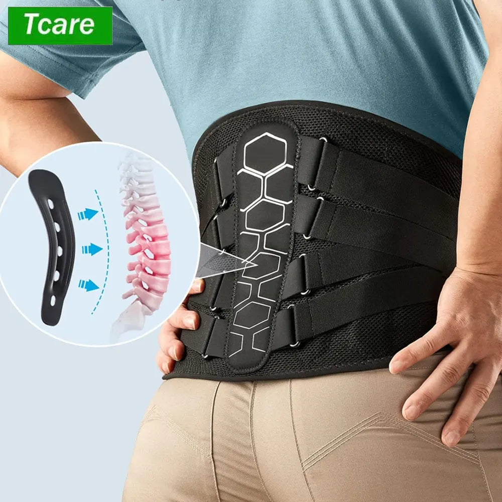 Back Brace for Lower Back Pain – Sciatica, Herniated Disc & Scoliosis Support Belt with Soft Pad, Lightweight Lumbar Support