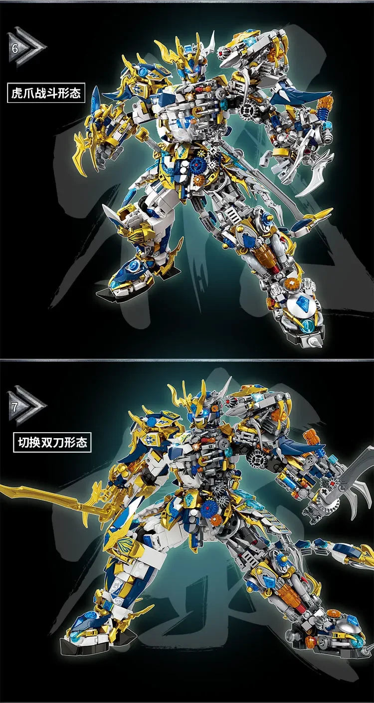 Mech WUKONG Monkey King Building Block Toy Set – ZHAOYUN Robot Hero DIY Bricks for Kids & Boys Gifts