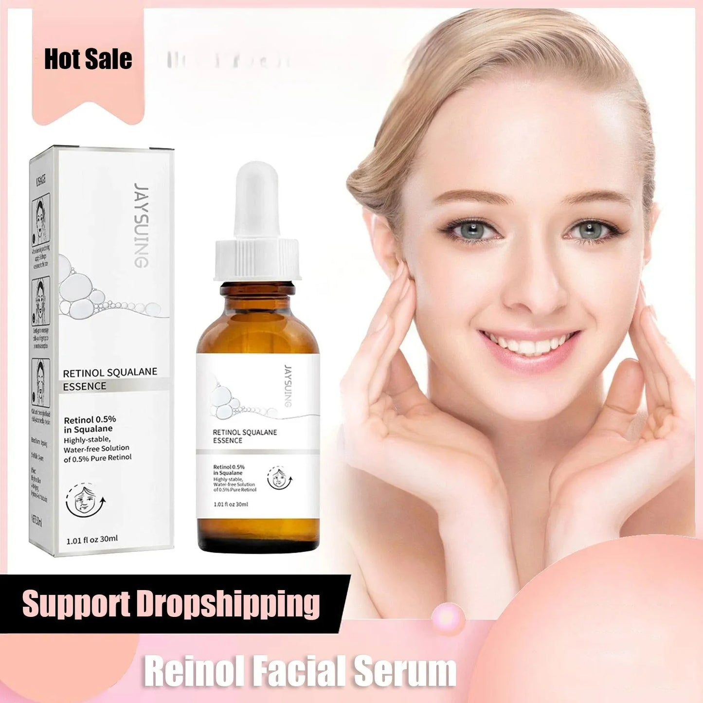 Retinol Ordinary Serum – Eye Fine Line Removal, Skin Lifting, Brightening & Firming Facial Essence