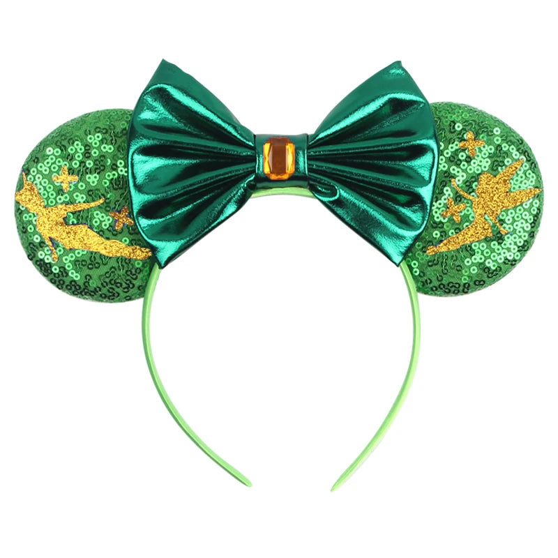 Disney Cartoon Mouse Ears Headband - Sequin Bow Hair Accessory for Girls, Birthday Parties & Cosplay