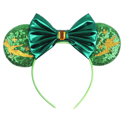Disney Cartoon Mouse Ears Headband - Sequin Bow Hair Accessory for Girls, Birthday Parties & Cosplay