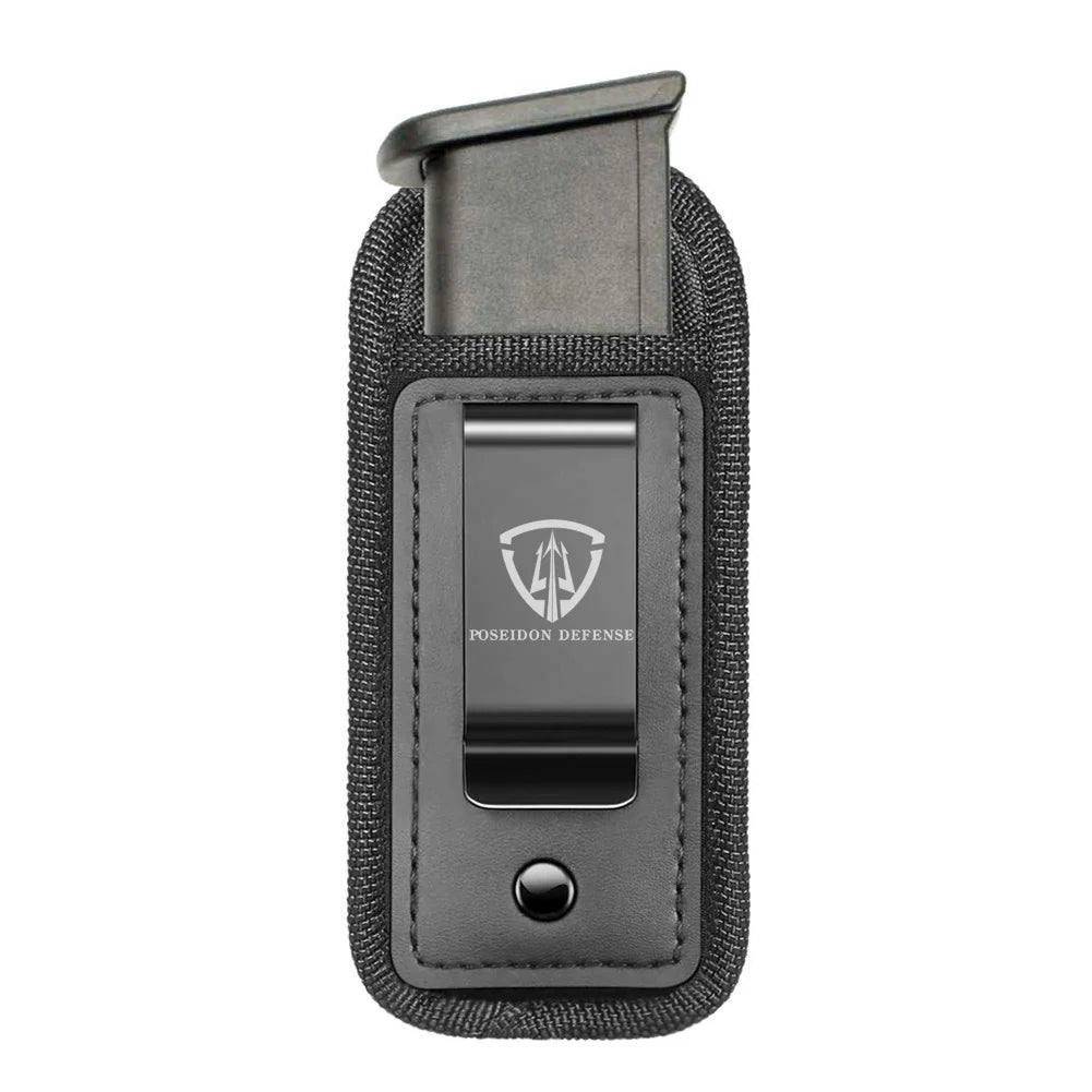 9mm .40 .45 Pistol Magazine Pouch – Single/Double Stack Holster, Concealed Carrier for Glock, S&W M&P, Sig Sauer, 1911, Beretta