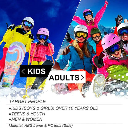 Unisex Winter Ski Goggles - Windproof, Dustproof Eyewear for Skiing, Cycling and Outdoor Sports