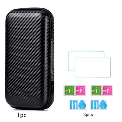 Trimui Smart Pro Hard Carrying Case with 9H Tempered Glass Screen Protector – Protective Bag for Handheld Game Console