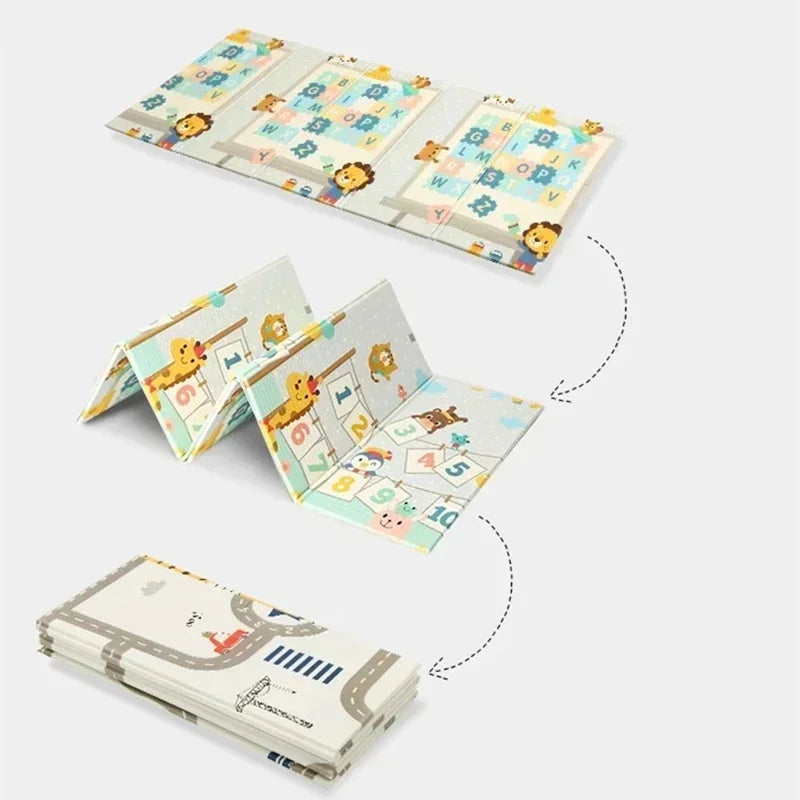 Foldable Baby Play Mat – XPE Kids Crawling Puzzle Carpet, Educational Activity Rug, Children’s Floor Games Blanket Toy