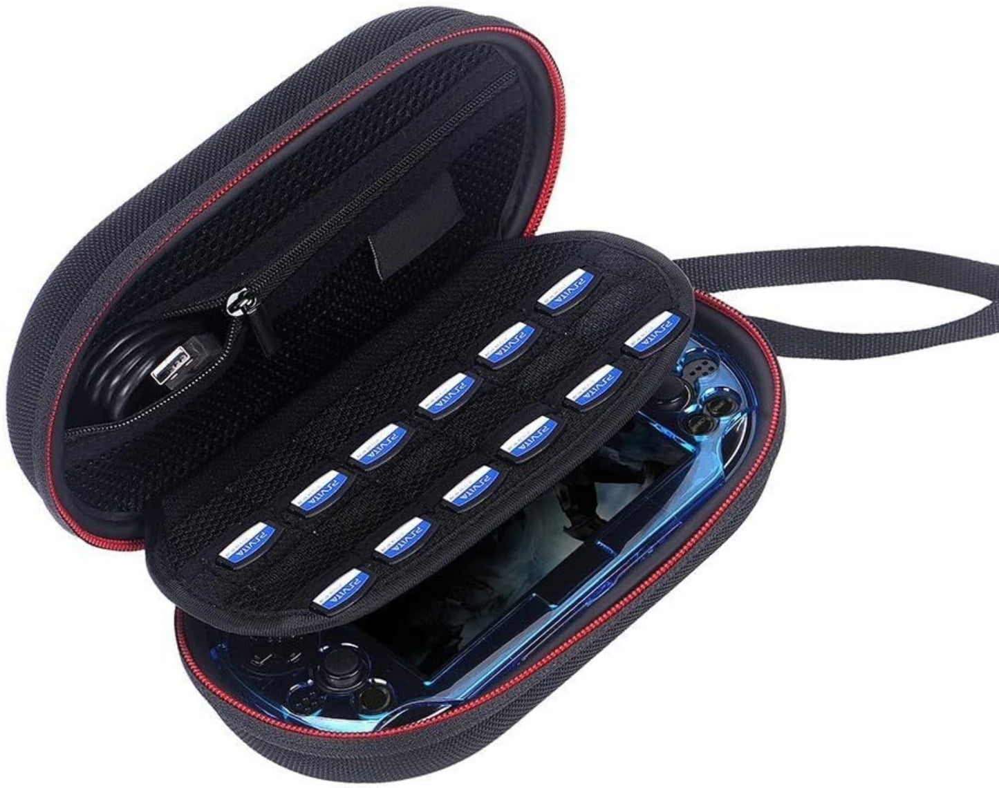 P100L Carrying Case for PS Vita 1000 & 2000 – Travel Pouch Zipper Bag Compatible with Sony PSVita Game Console