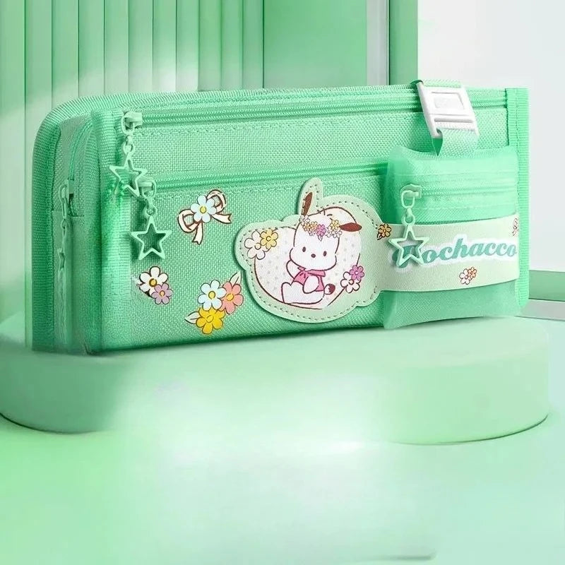 Sanrio Kuromi Pencil Case – Large Capacity Cartoon Stationery Box for Children, Wholesale