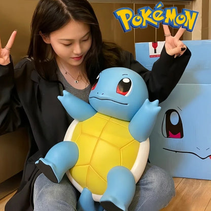 Pokemon Large Figure Set — Pikachu, Charmander, Eevee, Squirtle & Pokeball Doll Figurines, Kids Collectible Toys & Gifts