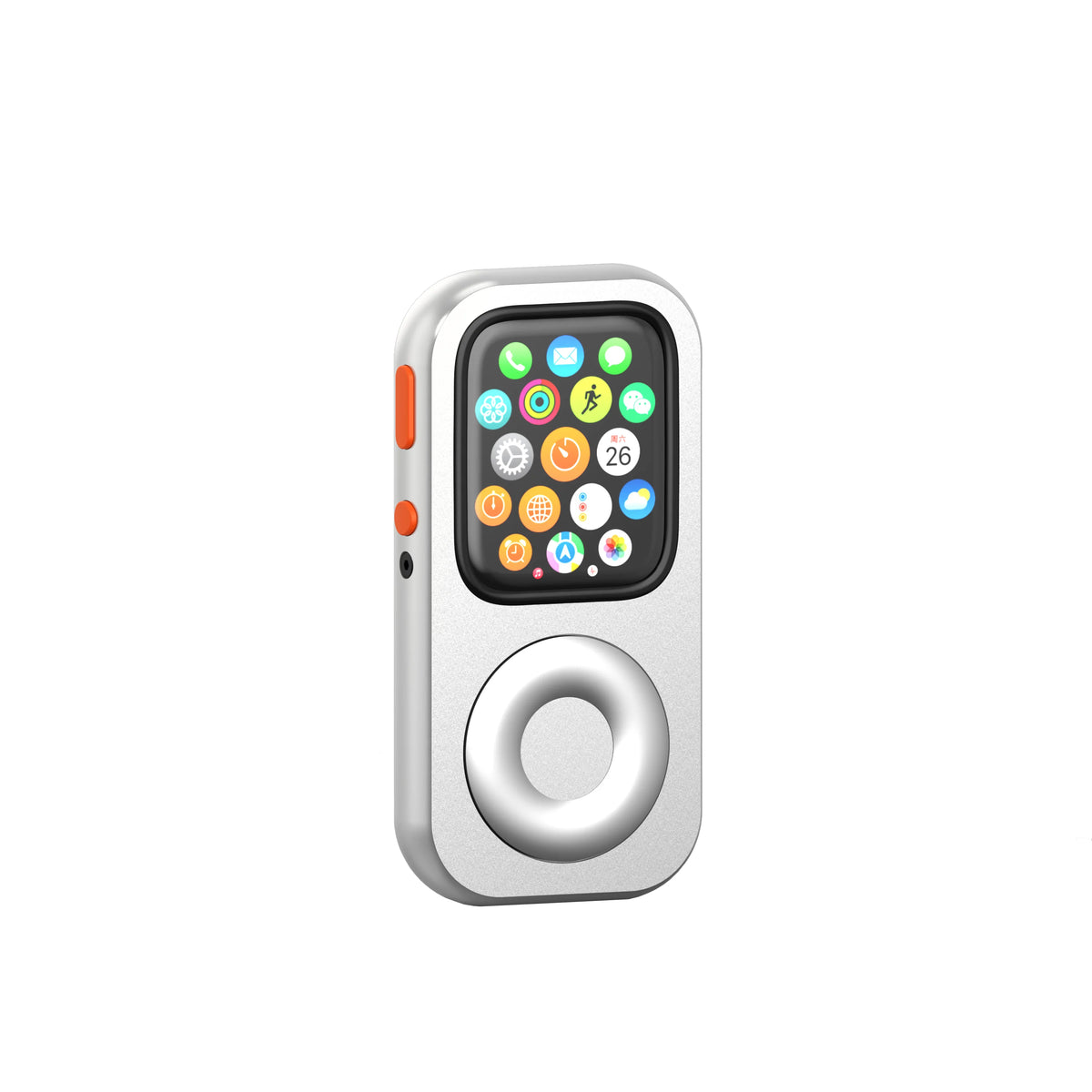 RePod Aluminum Alloy Apple Watch Case - Protective Click Wheel Design for Series 7, 8 & 9