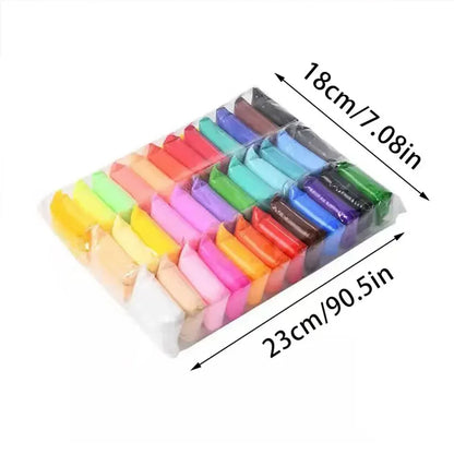 36 Color Air-Dried Clay Set – Ultra-Light Plastic Clay with Carving Tools, DIY Crafts & Gifts for Children and Friends