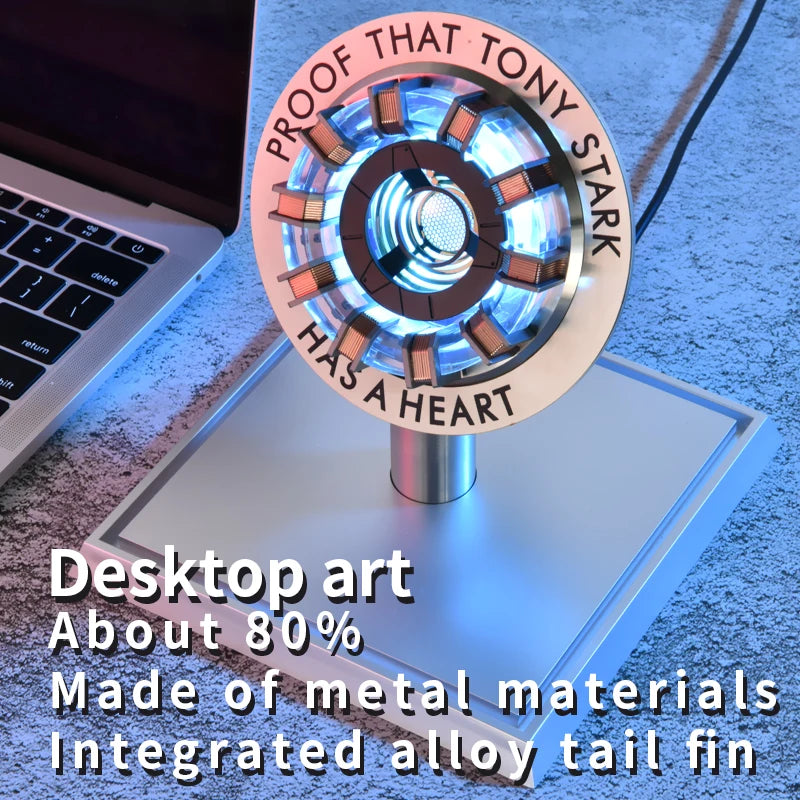 New Sale: Iron Man MK1 & MK2 Arc Reactors – Tony Stark's Mark Armor Heart with LED Lights, 1:1 Chest Lamp Toy Figure